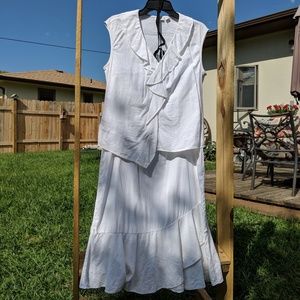 Cato White Linen Outfit